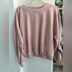Evereve Dusty Rose Pullover Sweatshirt